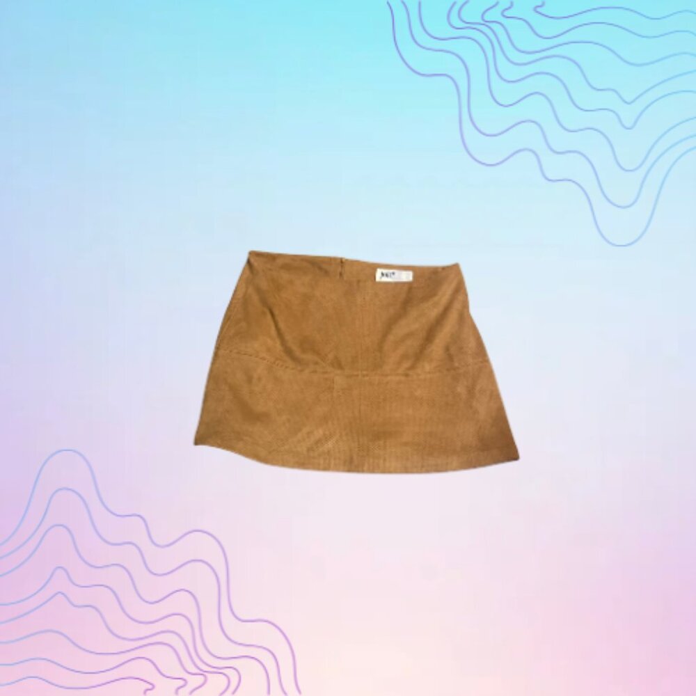 JOLT Juniors Suede Mini Skirt